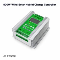 Turbine éolienne Jc 800w la plus populaire, contrôleur de charge, panneau solaire 1000w, 24v 48v pour système d'énergie éolienne et solaire