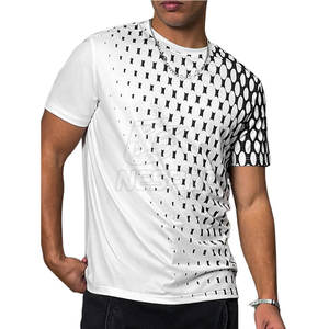 T-shirt en tricot imprimé uni de dernière génération pour hommes, séchage rapide, durable, vêtements d'extérieur, 100% coton - Product Image 5