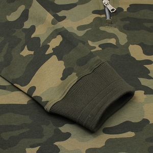 เสื้อโปโล ราล์ฟ ลายพราง คอซิป 1/4 แขนยาว ผ้าถักนิตติ้ง คอตตอน  แบบสวมหัว  รุ่นคัสตอม สำหรับผู้ชาย  เสื้อไหมพรมคอตตอนถักลายนูนสำหรับผู้ชาย - Product Image 3