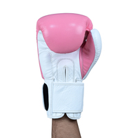 Guantes de Boxeo OEM Profesionales con Logotipo Personalizado, Guantes de Boxeo de Cuero PU Dorado, Guantes de Boxeo de Cuero Vacuno para Muay Thai