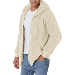 2024 nouveau Style hommes sweats à capuche bas prix avec la dernière conception 100% coton hiver vêtements de plein air Seherpa adultes taille sweats à capuche - Product Image 2