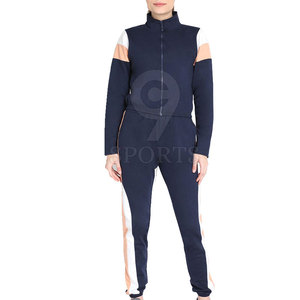 Chándal de gran tamaño de uso informal de algodón 100% para mujer, diseño personalizado, patrón sólido, tejido de punto - Product Image 1