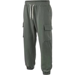 Pantalons de jogging en toile délavée de haute qualité, lavage à l'acide, séchage rapide, respirant, lourd, décontracté et de sport, pantalon pour homme lavé - Product Image 2