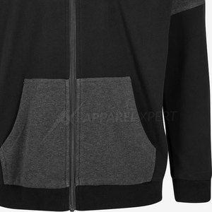 Sudadera con capucha personalizada para hombre al por mayor 2023 poliéster ligero/algodón liso teñido para invierno al mejor precio - Product Image 2