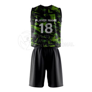 Uniforme de volleyball professionnel Ensemble de maillots et shorts d'équipe durables Uniforme de volleyball de vêtements de sport personnalisable - Product Image 2