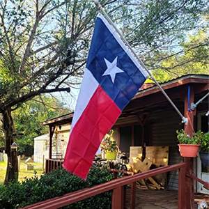 Drapeau du Texas USA TOP FLAGSINC 3x5 pour extérieur, durable, en nylon Oxford 240D, protégé contre les UV, étoiles brodées, rayures cousues, finition laiton - Product Image 2