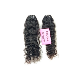 100% naturel non transformé cheveux indiens vague profonde cuticule aligné faisceau vendeurs en gros pour les extensions de cheveux humains - Product Image 3