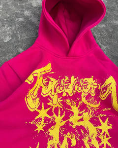 เสื้อฮู้ดผ้าฝ้าย100% สำหรับผู้ชายเสื้อฮู้ดโอเวอร์ไซส์ผ้าสกรีนพิมพ์ลายแบบแห้งเร็วงาน OEM ตามสั่ง - Product Image 3