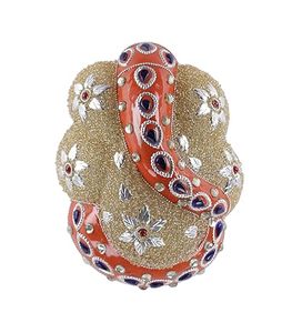 Lampe suspendue en mosaïque Ganesha de meilleure qualité pour les chambres Pooja ou les coins spirituels et la décoration festive disponibles à bon prix - Product Image 5