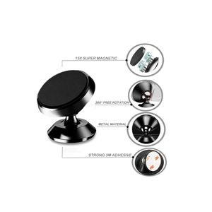 Porta telefono magnetico compatibile con tutti i dispositivi nero porta telefono auto adatto per Desktop - Product Image 5