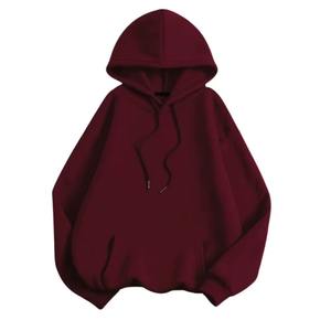 Sweat à capuche décontracté pour homme, en gros, hiver, épaules tombantes, couleur unie, cordon de serrage, 100% polyester, tissu tissé, écologique - Product Image 1