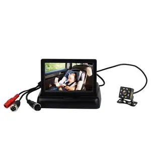 720P 4,3 pulgadas alarma de temperatura inalámbrico coche lindo Monitor auto bebé cámara con visión nocturna