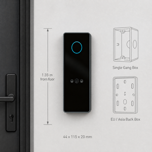 เครื่องอ่านบัตรควบคุมการเข้าออกอัจฉริยะแบบบาง IP65 รองรับ QR Code และ RFID สำหรับระบบควบคุมการเข้าออกที่ปลอดภัย - Product Image 5