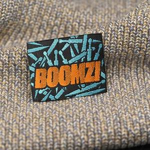 Etiquetas tejidas bordadas por encargo del cliente para ropa, zapatos y bolsos, etiquetas de tela textil de poliéster cosidas - Product Image 1