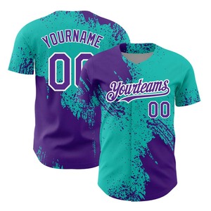 Camisetas de béisbol con logotipo bordado en blanco personalizado camiseta de béisbol de sublimación de poliéster para hombre - Product Image 6
