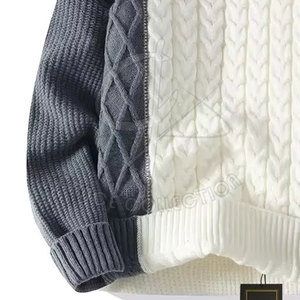 Soft Wool Blend Classic Sweaters For Custom Color Knitted Pullover For Casual <b>Outfits</b> Men Sweaters With Round Neck - Product Image 4