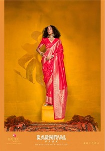 Exquisito saris con estampado de seda para mujer de NEETA CREATION, diseños modernos y elegantes y vibrantes, sin arrugas, de secado rápido, reversible, informal - Product Image 2