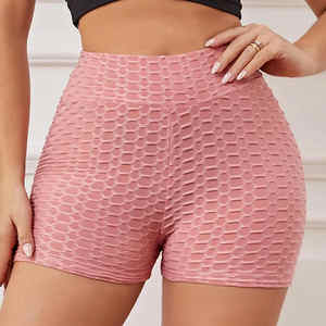 Short de Yoga taille haute pour femme Short de gymnastique à séchage rapide avec nœud papillon de sport amincissant Effet de levage des fesses Short de motard taille moyenne - Product Image 4