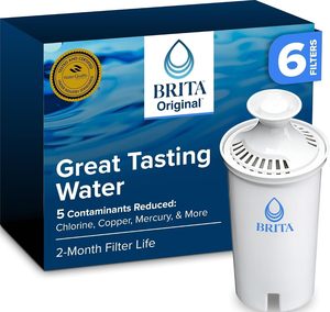 Filtres à eau de rechange pour pichet et distributeur Brita Standard, blanc, lot de 6 - Product Image 4