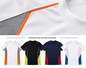 Camiseta de Fútbol Personalizada con Panel de Malla, Gris y Naranja, Ropa Deportiva Transpirable de Alto Rendimiento, Uniforme de Equipo, Venta al Por Mayor OEM - Product Image 6