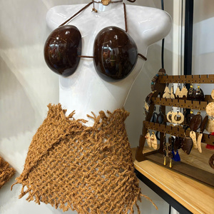 Proveedor de Vietnam de sujetador de coco Hawaiano para ropa interior de apoyo/Sujetador de coco Hawaiano con cordón Shell Bikini Top para adultos - Product Image 4