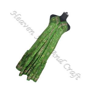 SD021 Saree / Sari / Shari vêtements indiens et pakistanais de l'Inde Hippy Boho indien fait à la main vêtements pour femmes Vintage Sari soie - Product Image 3