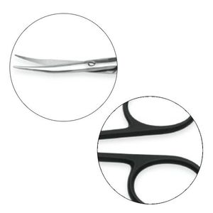 Tijeras nasales Fomon Super Cut de acero inoxidable con mango negro para rinoplastia Cirugía plástica Tijeras nasales Fomon - Product Image 5