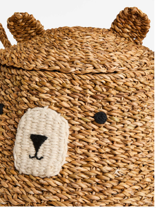 ตะกร้าใส่ของสำหรับเด็กทำจากเวียดนามตะกร้าใส่ของลายหมีธรรมชาติ - Product Image 4
