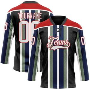 Jersey de Hockey sobre Hielo Personalizado con Encaje, Impresión Digital, 100% Poliéster, Antibacteriano, Secado Rápido, Nombre del Equipo Personalizado, Números de Jugador, Servicio OEM - Product Image 5