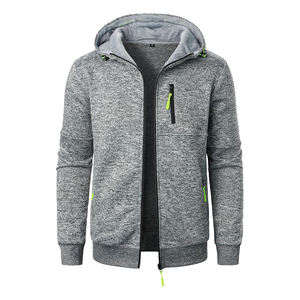 Tp Qualité Plaine Zipper Up Hoodies Poids Lourd Manches Longues Casual Wear Adulte Hommes Hoodies Avec Un Design Personnalisé - Product Image 1