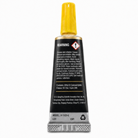 Colle acrylique super puissante 3g en tube d'aluminium, adhésif instantané sans goutte pour cuir, chaussures, bois, verre, emballage