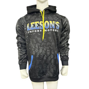 Sudaderas con capucha sublimadas de lujo a precio de fábrica color negro por encargo superventas servicio OEM para hombre - Product Image 1