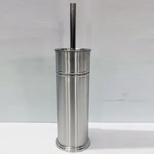 Support de toilette brosse de toilette avec support de couleur noire pour la maison hôtel nouvelle salle de bains brosse de toilette élégante avec support de différentes formes rondes - Product Image 4