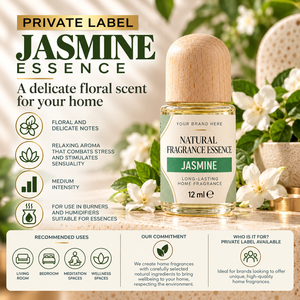 Essence de parfum au jasmin OEM 12ml |   Parfum d'ambiance floral délicat |   Fabricant de Marques Privées Espagne - Product Image 3