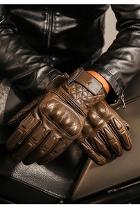 2022 Guantes de motocicleta Guantes anticaída de cuero de carretera para exteriores Guantes de cuero protectores todoterreno - Product Image 3