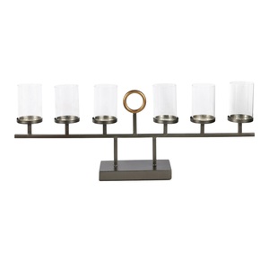 <b>T</b> <b>Light</b> <b>Candle</b> Holder with Glass Covers Elegant Design Metal <b>T</b> <b>Light</b> <b>Candle</b> Holder for Christmas Home Lighting Decoration - Product Image 1