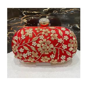 Elegant Beaded Embroidered <b>Clutch</b> Best Quality Handmade Wedding & Party Purse for Women, Perfect Luxury <b>Bag</b> for Sale - Product Image 1