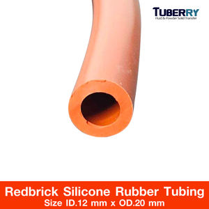 ท่อยางซิลิโคนเรดบริกทนความร้อนได้สูงสุดขนาด TUHTQHR6012X20 ID.12mm x OD.20mm - Product Image 2