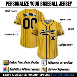 Venta al por mayor de uniformes de béisbol con logotipo personalizado ropa deportiva 2025 tendencia MOQ sublimación transpirable bordado poliéster camisetas de béisbol - Product Image 3