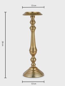 Hermosa decoración del hogar soporte de vela de Metal Color dorado para sala de estar y decoración de boda diseño hecho a mano - Product Image 2