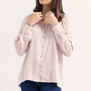 Chemise en coton décontractée sur mesure pour femmes OEM nouveautés avec support pour col polo anti-rides vente en gros à bas prix d'usine pour Spri - Product Image 1