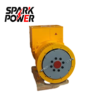 Alternador de CA sin escobillas de 200KW con cable de cobre 100%, de un solo/doble rodamiento, silencioso, de bastidor abierto, ATS, fabricado en China, sistema de refrigeración por agua 100%