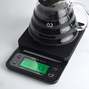 5kg/0,1g Hochpräzise Küchenwaage Batteriebetrieben Mini TechCode Tragbare Elektronische LCD Digital Lebensmittel- und Kaffeewaage mit Timer - Product Image 5