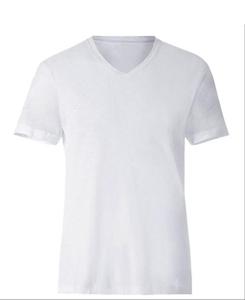 Vente chaude hommes col en V t-shirts grande taille meilleure qualité respirant Jersey Style décontracté à manches courtes vêtements d'été col en V t-shirt - Product Image 5