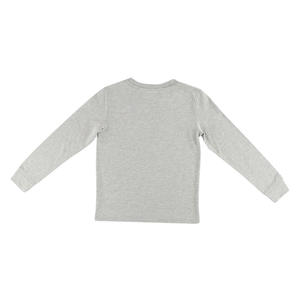 Chemises et t-shirts actifs Champion Heritage Classic Ls pour garçons Couleur : Gris/Marine 100% authentique - Product Image 2