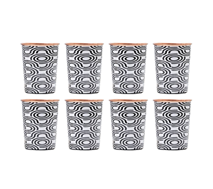 Oretrove Handmade 300ml Copper Tumbler Shiny Polished Printed Design Modern Luxury Eco-Friendly for Party <b>Drink</b> <b>Cup</b> Gift - Product Image 6