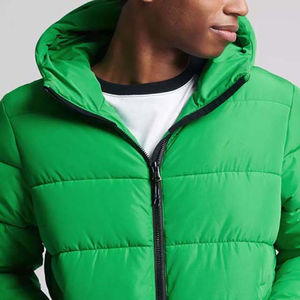 2025 High Quality Custom Design Quilted Hooded Padded <b>Jackets</b> for Men OEM Service High Street Style for Winter - Product Image 4