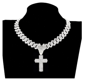 Collar con Colgante de Alta Calidad KRISHNAM JEWELS, Estilo Hip Hop Urbano Unisex, con Diamantes de Imitación CZ, Joyería Brillante para Raperos - Product Image 4