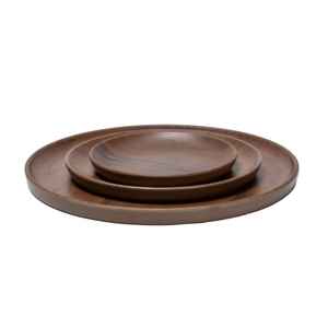 จานชามไม้มะม่วงแข็งไม้อะคาเซียจานไม้ธรรมดาสำหรับล้างจานดีไซน์ทันสมัยเป็นมิตรต่อสิ่งแวดล้อม - Product Image 4