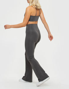 Premium Womens High Rise Flared Leggings Comfy Stretch Fit Yoga Style Flared Leggings for Workout <b>Lounge</b> and Daily Wear - Product Image 2